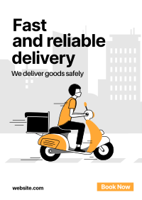 Motorcycle Delivery Flyer Image Preview
