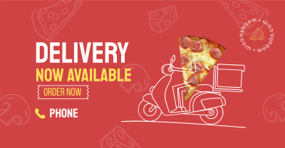 Pizza Delivery Facebook ad Image Preview