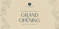 Floral Grand Opening Twitter post Image Preview