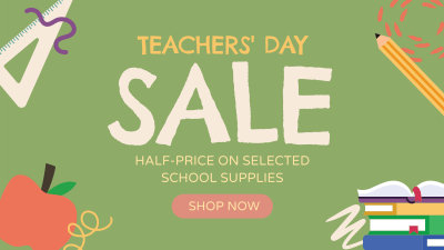 Favorite Teacher Sale Facebook event cover Image Preview