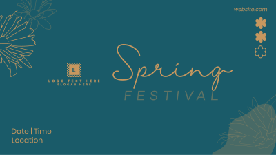 Spring Festival Facebook event cover Image Preview