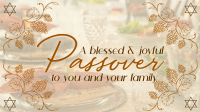 Rustic Passover Greeting Facebook Event Cover Image Preview