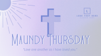 Holy Week Maundy Thursday Facebook event cover Image Preview