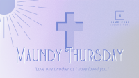 Holy Week Maundy Thursday Facebook Event Cover Design