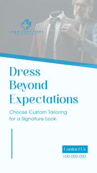 Custom Tailoring Facebook Story Design