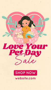 Rustic Love Your Pet Day Facebook Story Design