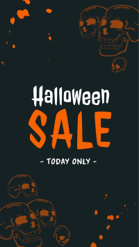 Halloween Skulls Sale Facebook Story Design