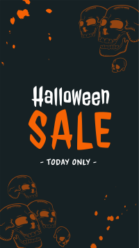 Halloween Skulls Sale Facebook Story Image Preview