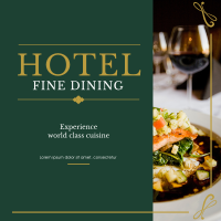 Hotel Fine Dining Instagram post Image Preview