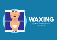 Waxing Treatment Postcard Design