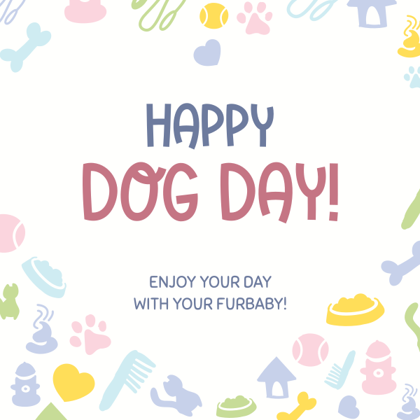 Dog Day Heart Instagram Post Design Image Preview