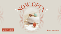 Open Jewelry Store Facebook Event Cover Design