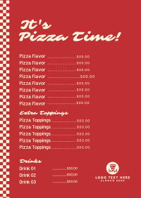 Pizza Time Menu Preview