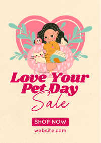 Rustic Love Your Pet Day Poster Image Preview