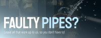 Faulty Pipes Facebook Cover Design