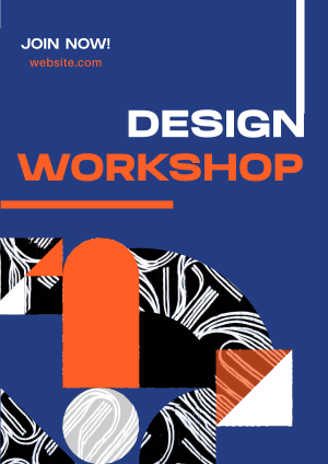 Modern Abstract Design Workshop Flyer Image Preview