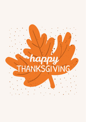 Happy Thanksgiving Autumn Leaf Flyer Image Preview