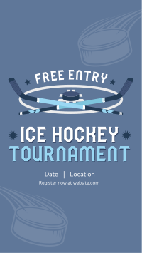 Ice Hockey Tournament Instagram reel Image Preview