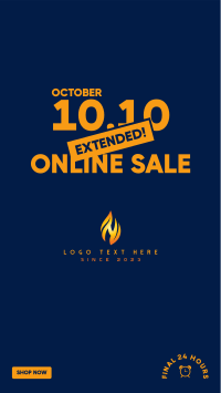Extended Online Sale 10.10  Instagram story Image Preview