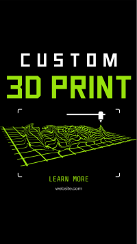 Custom 3D Print Facebook story Image Preview