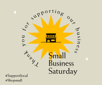 Support Small Shops Facebook Post Design