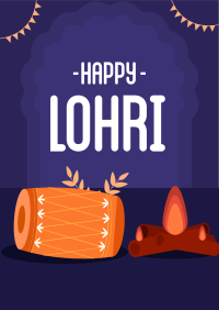 Happy Lohri Flyer Design