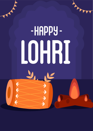 Happy Lohri Flyer Image Preview