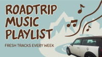 Roadtrip Music Playlist Animation Preview