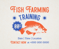 Fish Farming Training Facebook Post Design