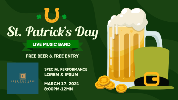St. Patrick's Day Facebook Event Cover Design Image Preview