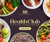 Healthy Club Facebook Post Design