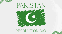 Pakistan Day Brush Flag Facebook event cover Image Preview