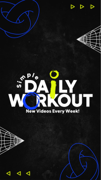 Modern Workout Routine Video Image Preview