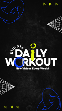 Modern Workout Routine TikTok Video Image Preview