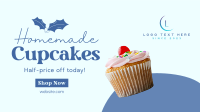 Cupcake Christmas Sale Facebook event cover Image Preview