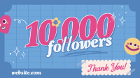 Playful Thank You Follower Facebook Event Cover Image Preview