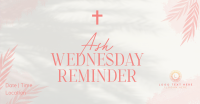 Ash Wednesday Reminder Facebook Ad Design