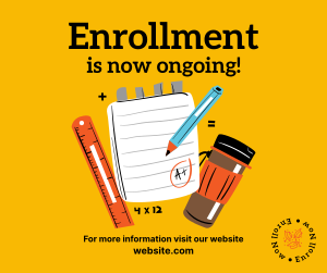 Enrollment Is Now Ongoing Facebook post Image Preview