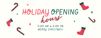 Quirky Holiday Opening Facebook cover | BrandCrowd Facebook cover Maker