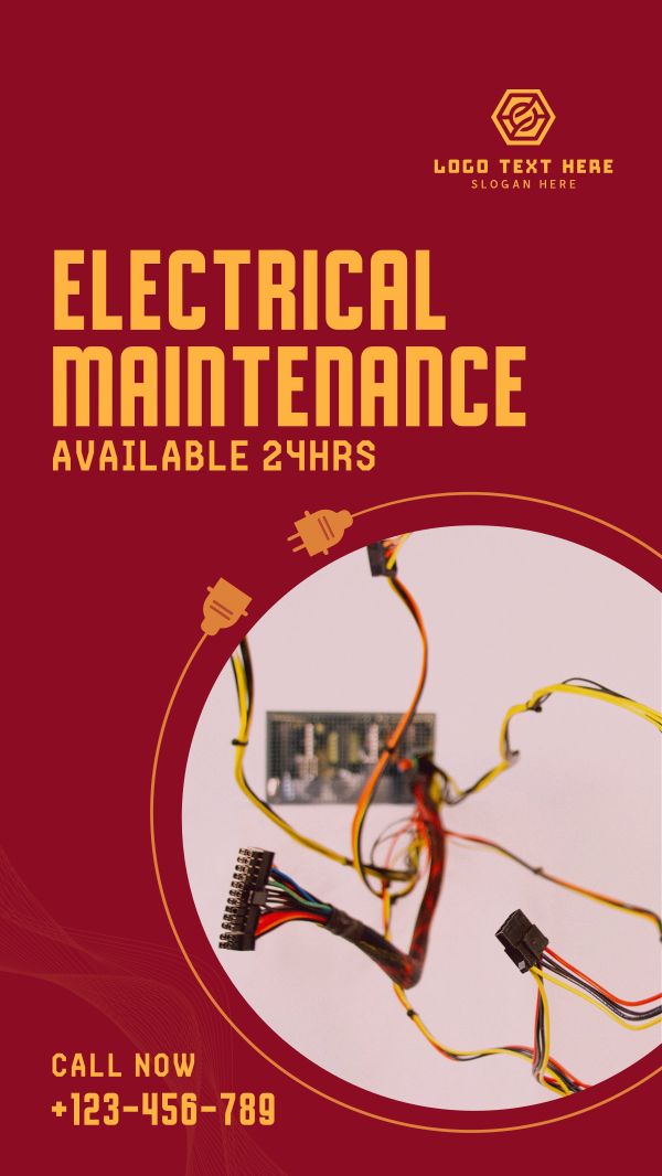 Electrical Maintenance Service Instagram Story Design Image Preview