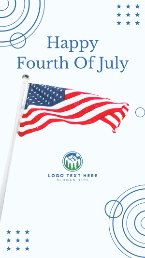 Happy Fourth of July Facebook story Image Preview