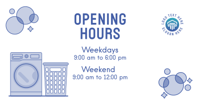 Laundry Shop Hours Facebook ad Image Preview