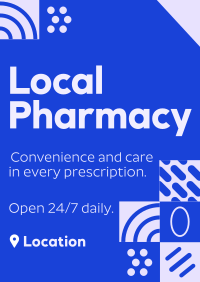 Agnostic Pattern Pharmacy Poster Design