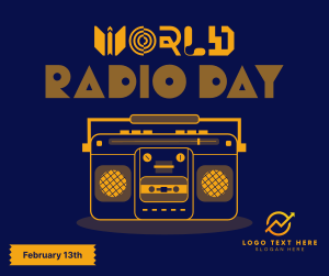 Radio Day Retro Facebook post Image Preview