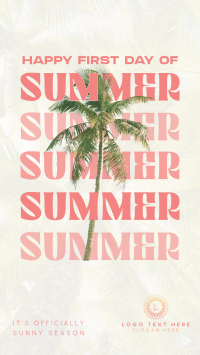 Summer Palm Tree YouTube short Image Preview