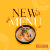 Seafood New Menu Instagram post Image Preview