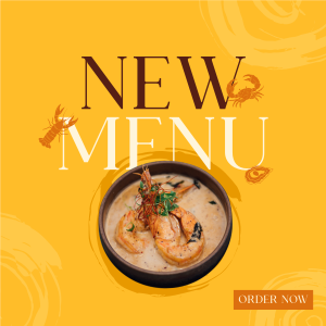 Seafood New Menu Instagram post Image Preview