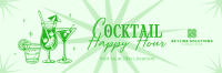 Cute Cocktail Sale Twitter Header Image Preview