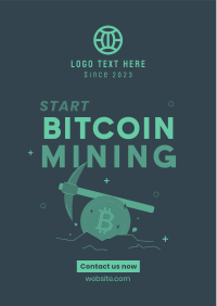 Start Crypto Mining Flyer Design