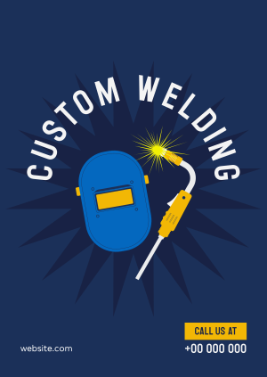 Custom Welding Poster Image Preview
